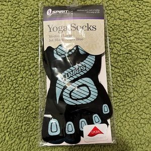 Yoga Socks Medium/Large, Jet Black/Angel Blue